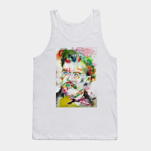 FRIEDRICH NIETZSCHE watercolor portrait .9 Tank Top by lautir